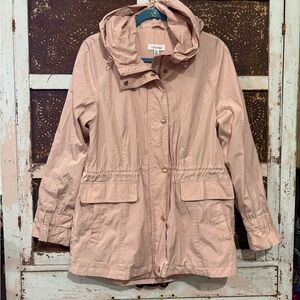 Calvin Klein Women's Rose Gold Pink Utility Jacket